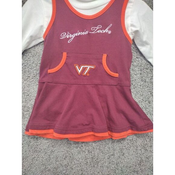 Virginia Tech Cheerleading Outfit Size 18 Months... Hokies...Big Logo - ADORABLE - Picture 3 of 10